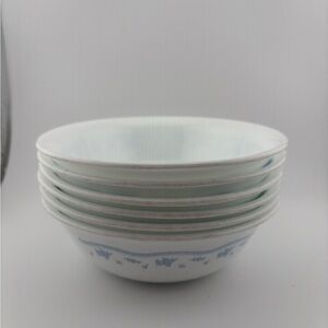 Vintage Corelle Morning Blue Bowls 6.5” - set of 6